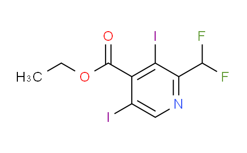 Ethyl 2-(difluoromethyl)-3,5-diiodopyridine-4-carboxylate