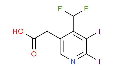 4-(Difluoromethyl)-2,3-diiodopyridine-5-acetic acid