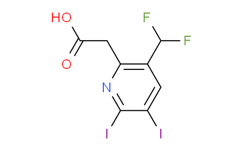 5-(Difluoromethyl)-2,3-diiodopyridine-6-acetic acid