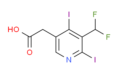 3-(Difluoromethyl)-2,4-diiodopyridine-5-acetic acid