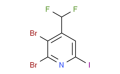 2,3-Dibromo-4-(difluoromethyl)-6-iodopyridine