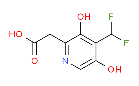 4-(Difluoromethyl)-3,5-dihydroxypyridine-2-acetic acid