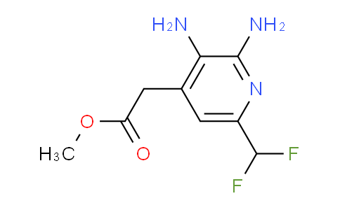 Methyl 2,3-diamino-6-(difluoromethyl)pyridine-4-acetate