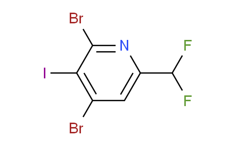 2,4-Dibromo-6-(difluoromethyl)-3-iodopyridine