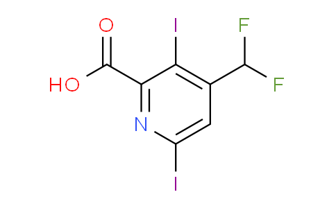 4-(Difluoromethyl)-3,6-diiodopyridine-2-carboxylic acid