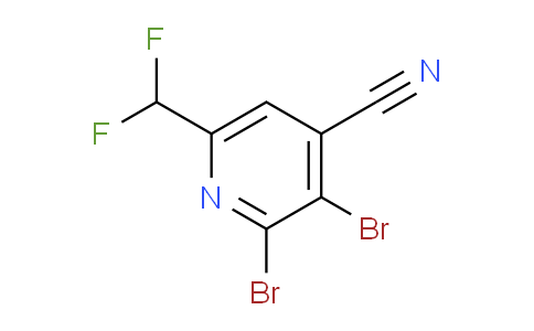 4-Cyano-2,3-dibromo-6-(difluoromethyl)pyridine