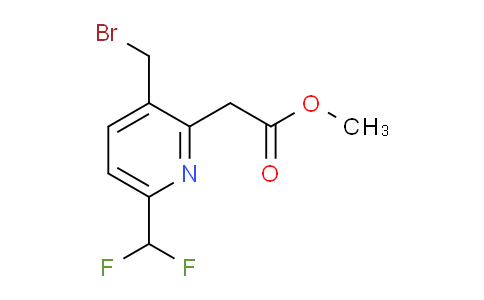 Methyl 3-(bromomethyl)-6-(difluoromethyl)pyridine-2-acetate