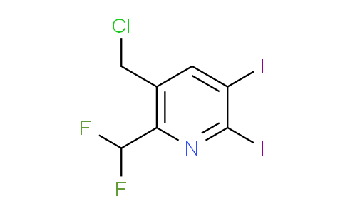 5-(Chloromethyl)-6-(difluoromethyl)-2,3-diiodopyridine