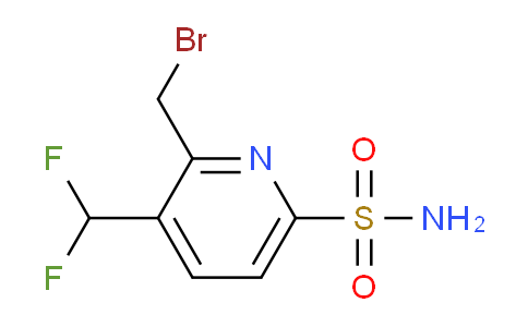 2-(Bromomethyl)-3-(difluoromethyl)pyridine-6-sulfonamide