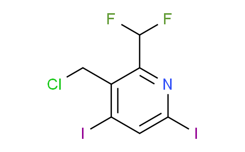 3-(Chloromethyl)-2-(difluoromethyl)-4,6-diiodopyridine