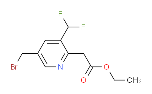Ethyl 5-(bromomethyl)-3-(difluoromethyl)pyridine-2-acetate