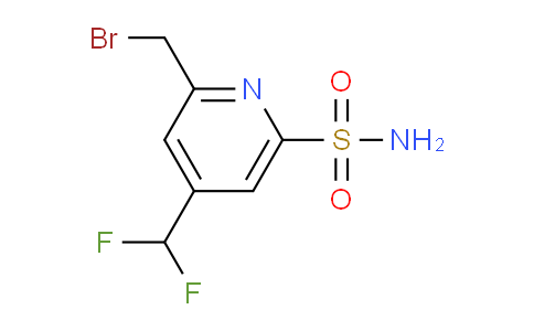 2-(Bromomethyl)-4-(difluoromethyl)pyridine-6-sulfonamide