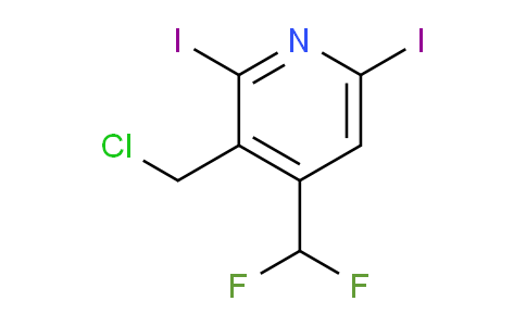 AM138526 | 1805159-24-3 | 3-(Chloromethyl)-4-(difluoromethyl)-2,6-diiodopyridine
