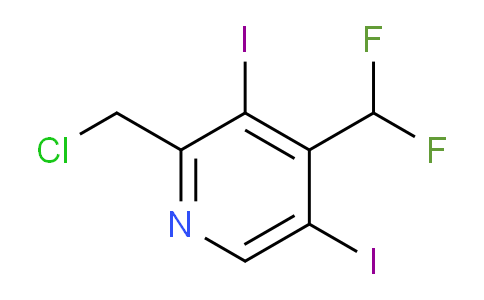 2-(Chloromethyl)-4-(difluoromethyl)-3,5-diiodopyridine