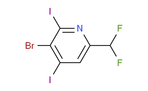 AM138618 | 1805329-48-9 | 3-Bromo-6-(difluoromethyl)-2,4-diiodopyridine