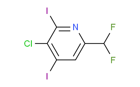 AM138637 | 1805155-55-8 | 3-Chloro-6-(difluoromethyl)-2,4-diiodopyridine