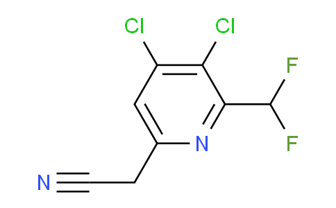 3,4-Dichloro-2-(difluoromethyl)pyridine-6-acetonitrile