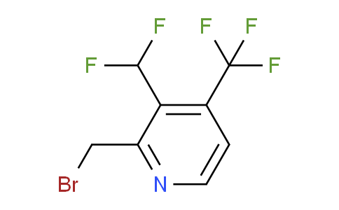 2-(Bromomethyl)-3-(difluoromethyl)-4-(trifluoromethyl)pyridine