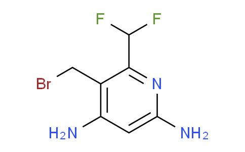 3-(Bromomethyl)-4,6-diamino-2-(difluoromethyl)pyridine