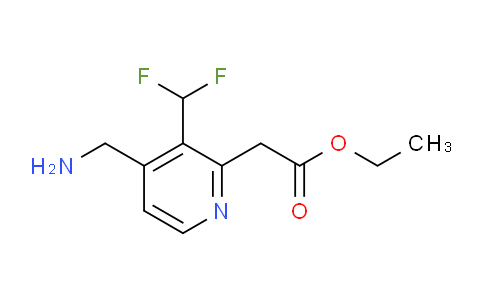 Ethyl 4-(aminomethyl)-3-(difluoromethyl)pyridine-2-acetate