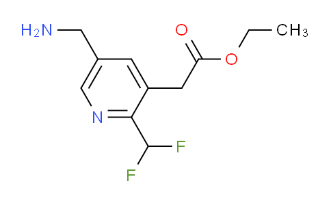 Ethyl 5-(aminomethyl)-2-(difluoromethyl)pyridine-3-acetate