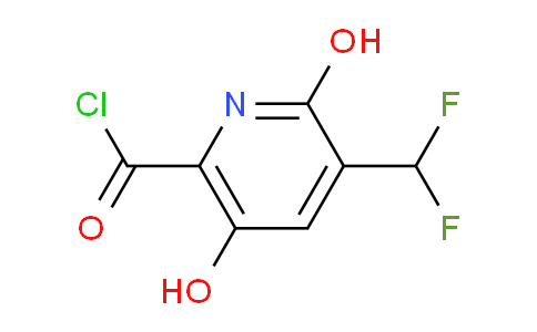 3-(Difluoromethyl)-2,5-dihydroxypyridine-6-carbonyl chloride
