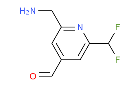 2-(Aminomethyl)-6-(difluoromethyl)pyridine-4-carboxaldehyde