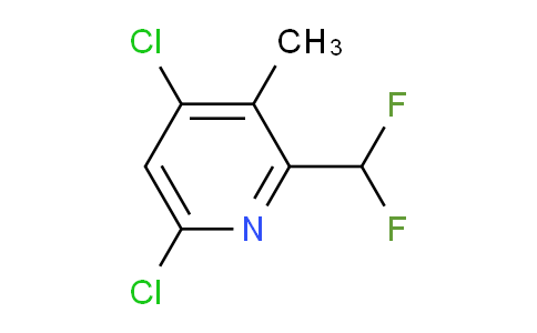 4,6-Dichloro-2-(difluoromethyl)-3-methylpyridine