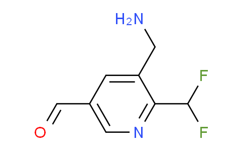 3-(Aminomethyl)-2-(difluoromethyl)pyridine-5-carboxaldehyde