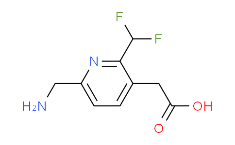 6-(Aminomethyl)-2-(difluoromethyl)pyridine-3-acetic acid