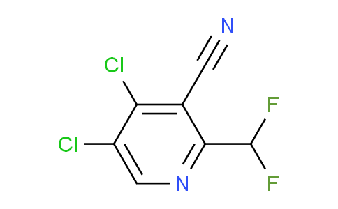 3-Cyano-4,5-dichloro-2-(difluoromethyl)pyridine