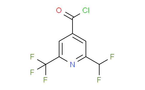 2-(Difluoromethyl)-6-(trifluoromethyl)pyridine-4-carbonyl chloride