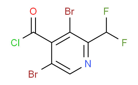 3,5-Dibromo-2-(difluoromethyl)pyridine-4-carbonyl chloride