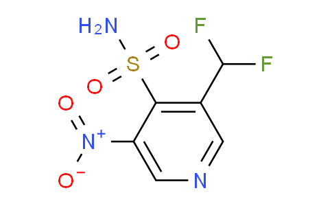 3-(Difluoromethyl)-5-nitropyridine-4-sulfonamide