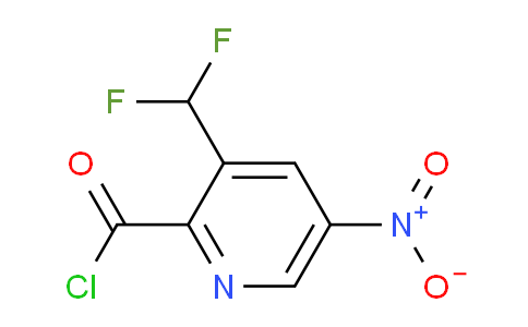 3-(Difluoromethyl)-5-nitropyridine-2-carbonyl chloride