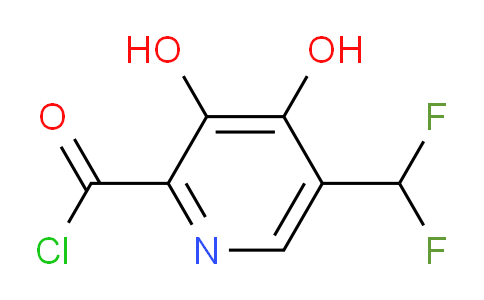 5-(Difluoromethyl)-3,4-dihydroxypyridine-2-carbonyl chloride