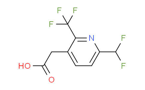 6-(Difluoromethyl)-2-(trifluoromethyl)pyridine-3-acetic acid