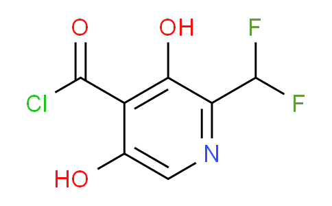 2-(Difluoromethyl)-3,5-dihydroxypyridine-4-carbonyl chloride