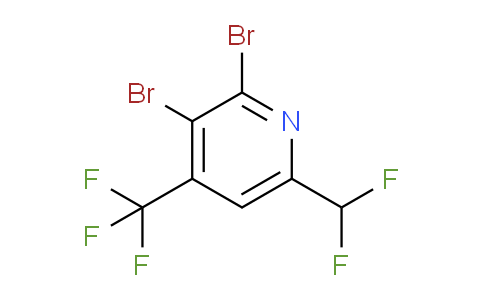 2,3-Dibromo-6-(difluoromethyl)-4-(trifluoromethyl)pyridine