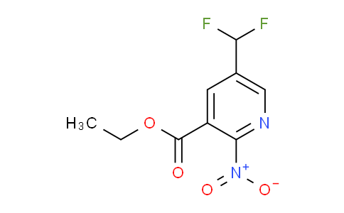 Ethyl 5-(difluoromethyl)-2-nitropyridine-3-carboxylate