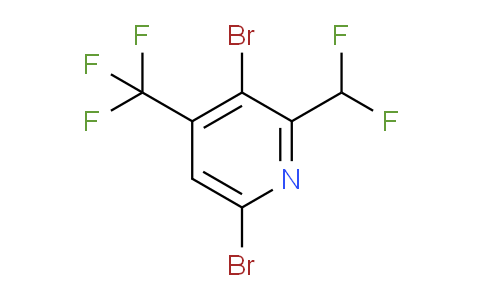 3,6-Dibromo-2-(difluoromethyl)-4-(trifluoromethyl)pyridine