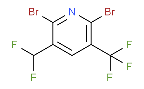 2,6-Dibromo-3-(difluoromethyl)-5-(trifluoromethyl)pyridine