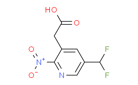 5-(Difluoromethyl)-2-nitropyridine-3-acetic acid