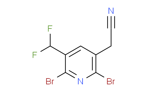 2,6-Dibromo-3-(difluoromethyl)pyridine-5-acetonitrile