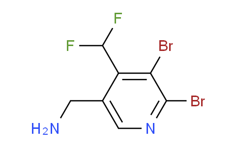 5-(Aminomethyl)-2,3-dibromo-4-(difluoromethyl)pyridine