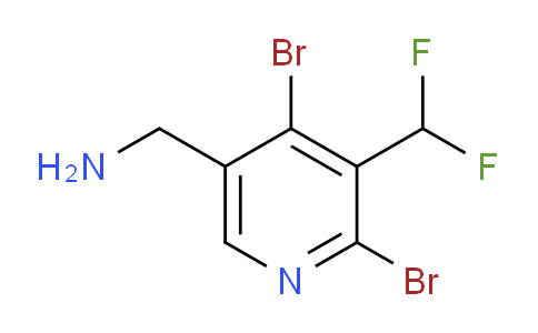 5-(Aminomethyl)-2,4-dibromo-3-(difluoromethyl)pyridine