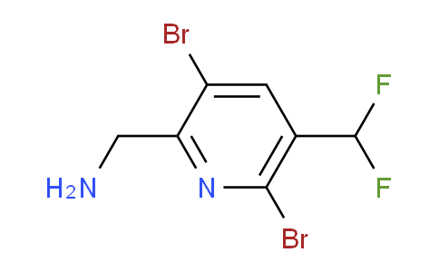 2-(Aminomethyl)-3,6-dibromo-5-(difluoromethyl)pyridine