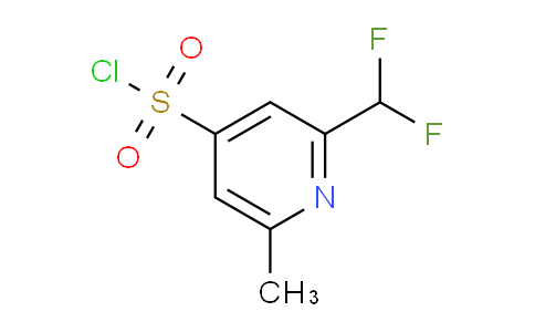 2-(Difluoromethyl)-6-methylpyridine-4-sulfonyl chloride