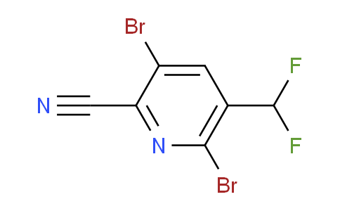2-Cyano-3,6-dibromo-5-(difluoromethyl)pyridine