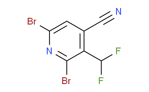 4-Cyano-2,6-dibromo-3-(difluoromethyl)pyridine